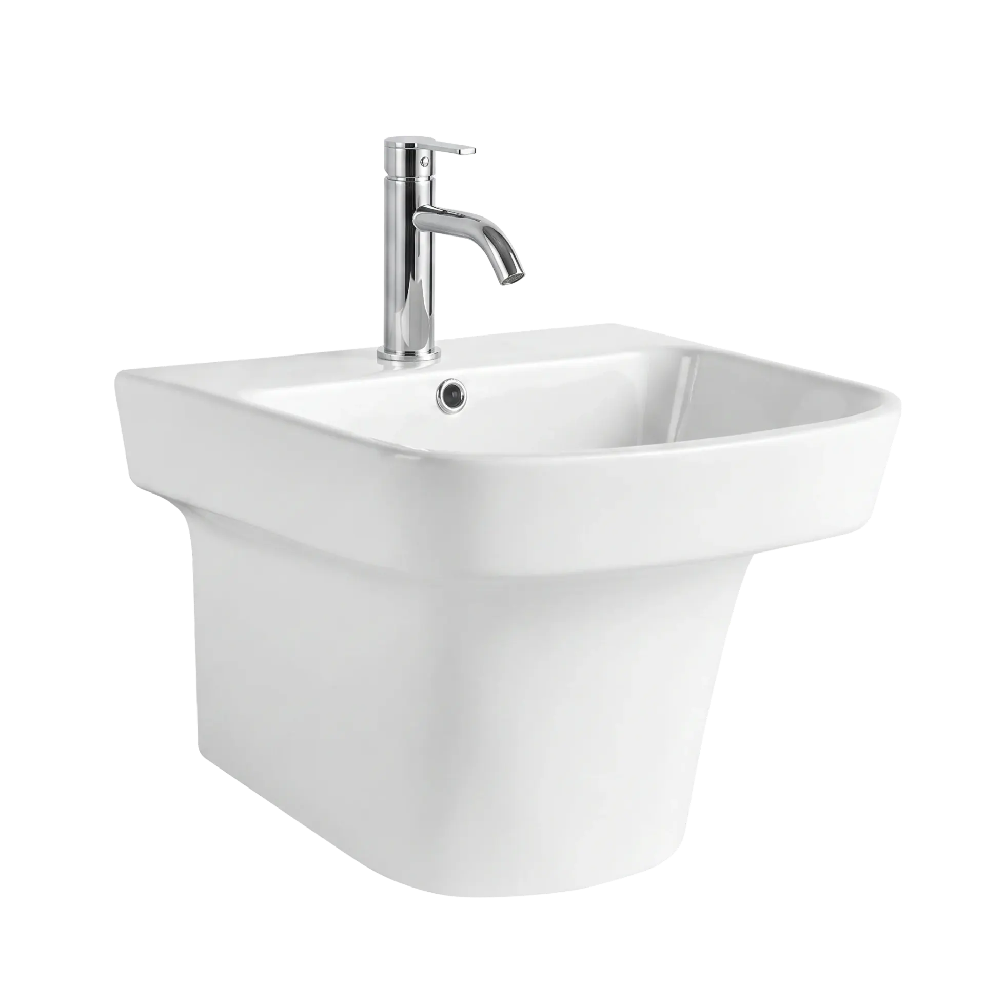 Elore Wall Mounted Basin in White