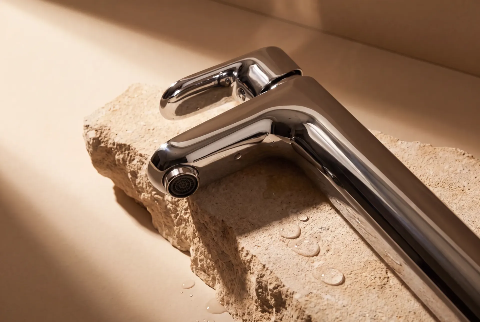 Contemporary Onex Collection tapware and bathroom accessories.