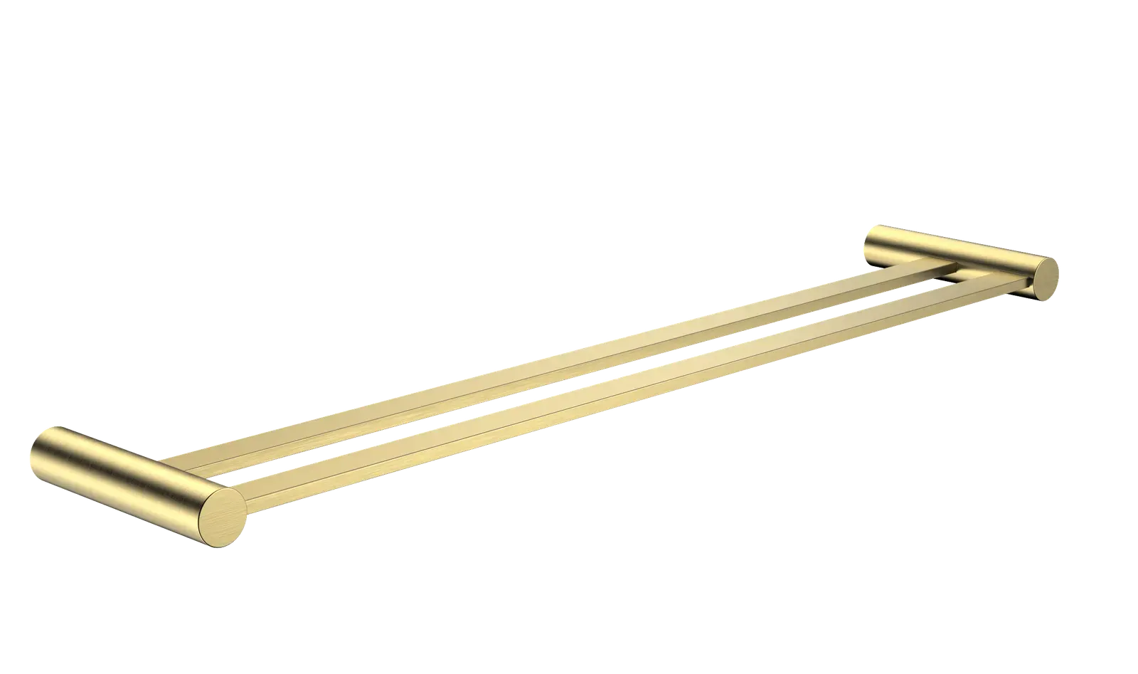 Meissen Velina Double Towel Rail Satin Brass