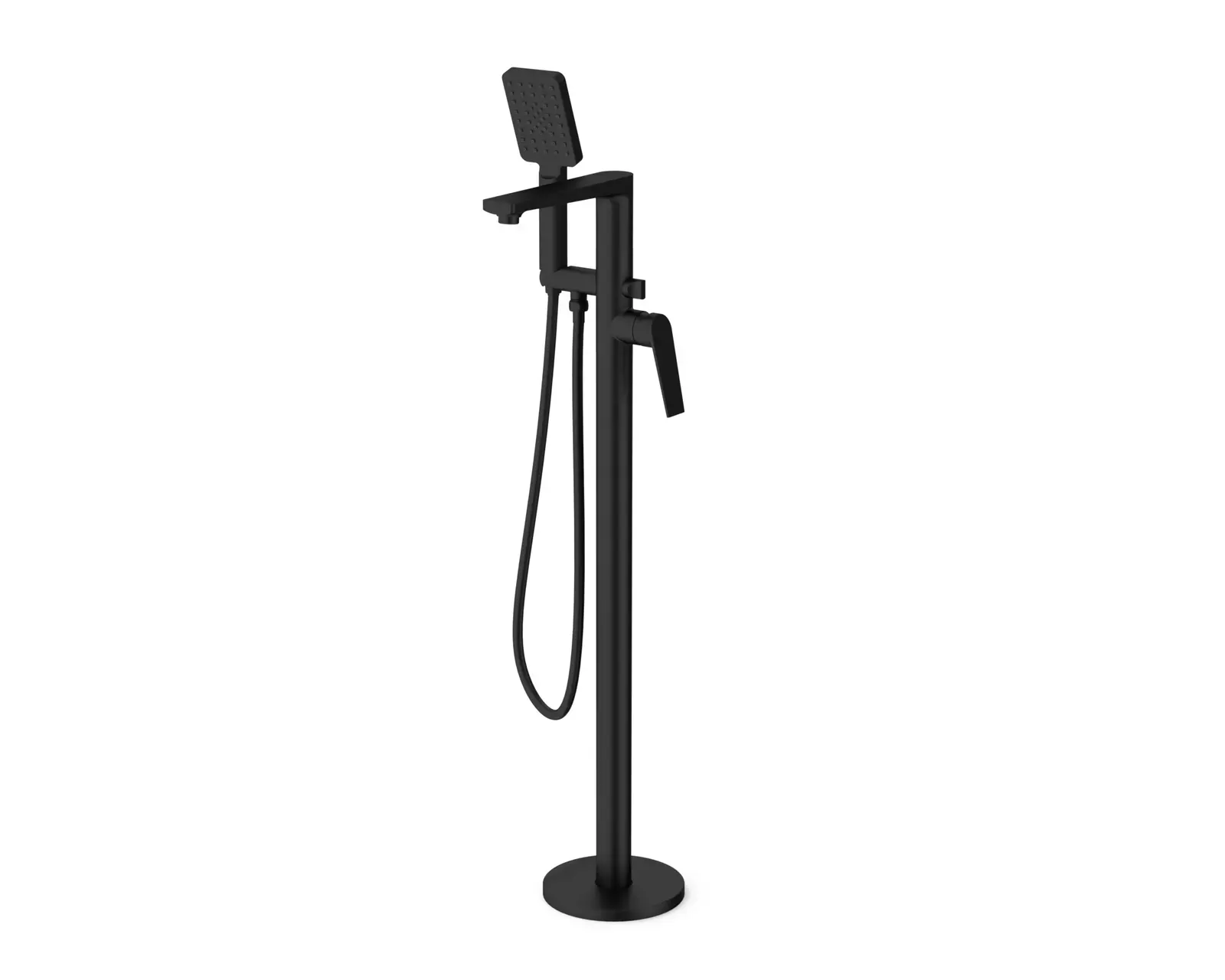Vita freestanding bath mixer in Black