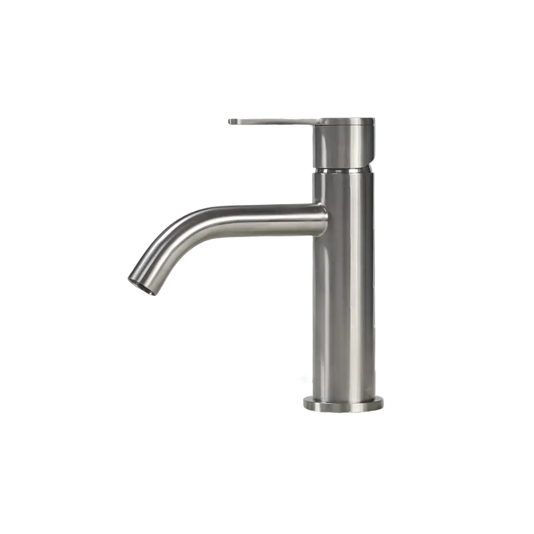 Meissen Attivo Basin Mixer Stainless Steel