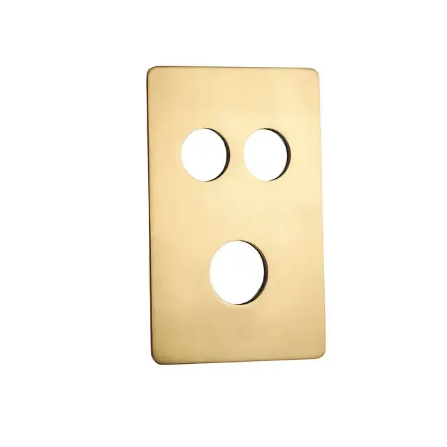 Meissen Thermostatic button control mixer Satin Brass