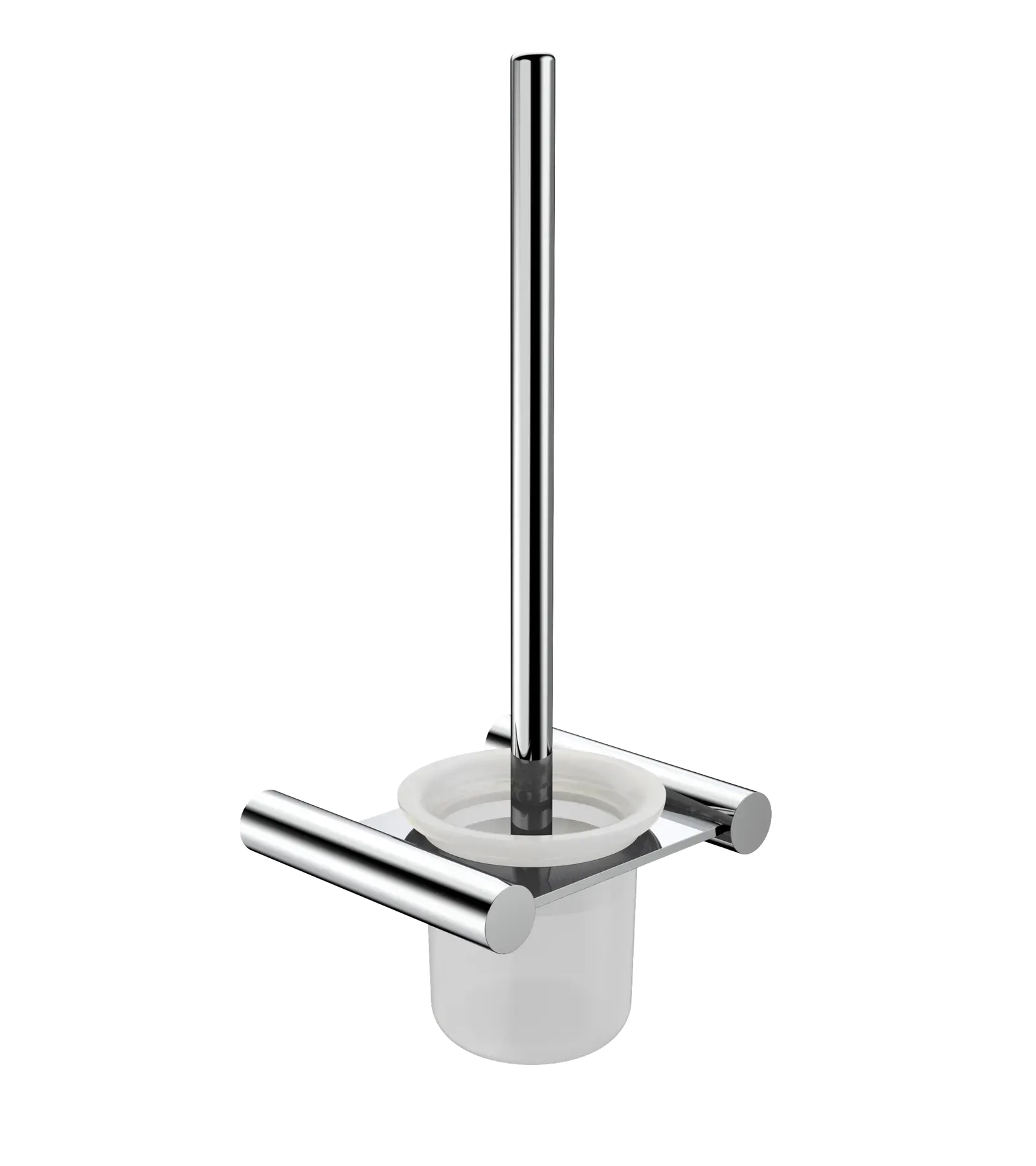 Meissen Velina Toilet Brush Holder Chrome