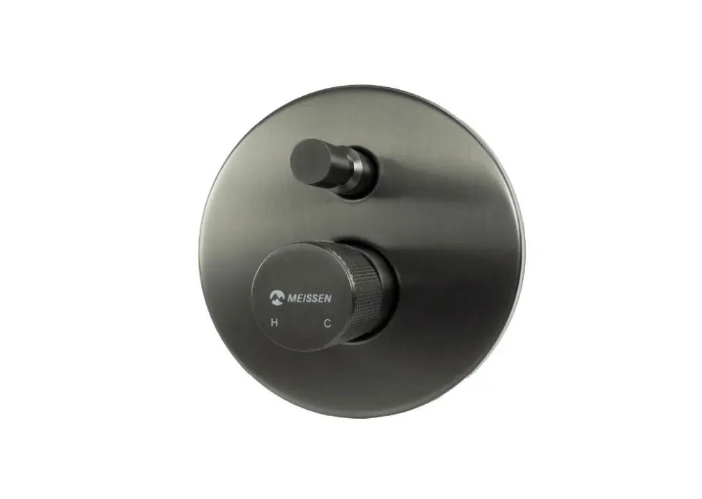 Sculptural Attivo by Meissen tapware for modern bathroom interior design.