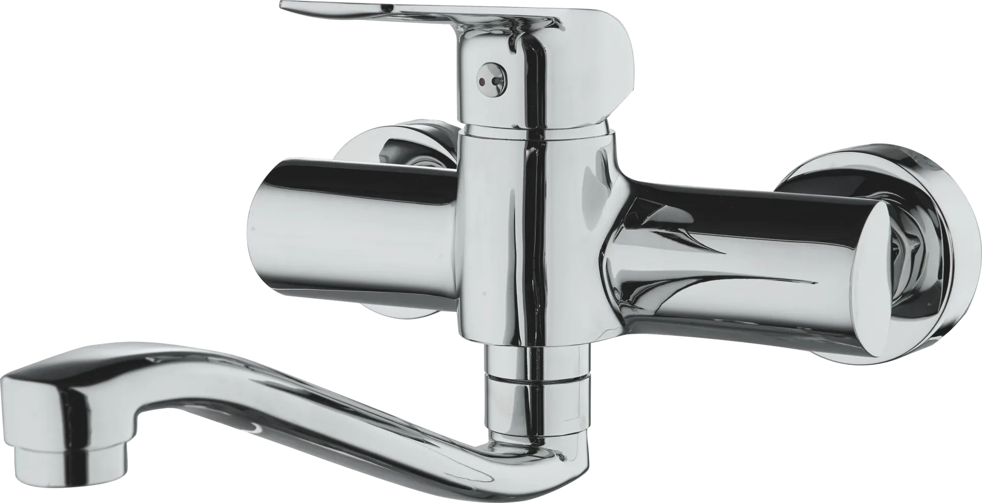 Meissen Alvar Wall-Type Sink Mixer Chrome