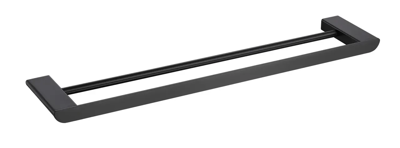 Meissen Avilo Double Towel Rail Black