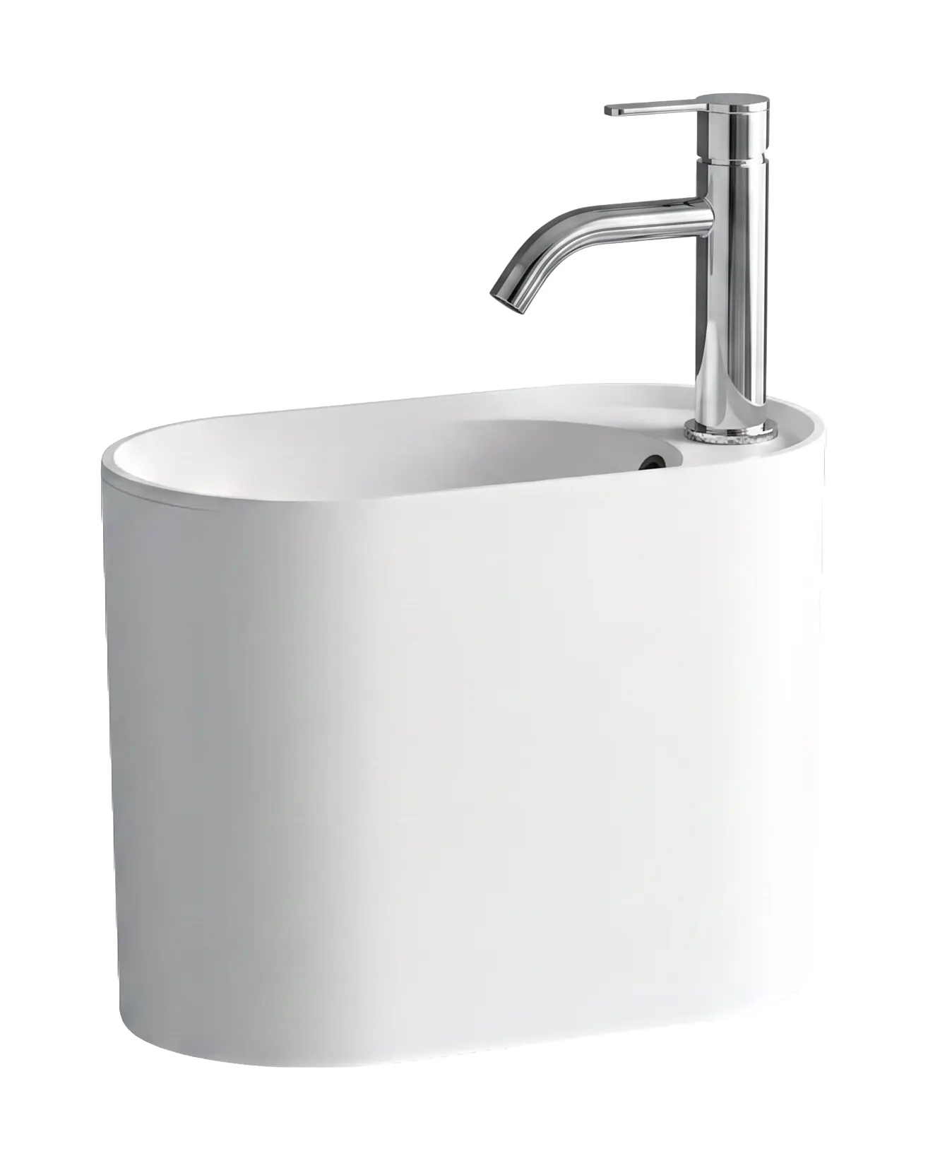 Matera Wall Hung Basin in White