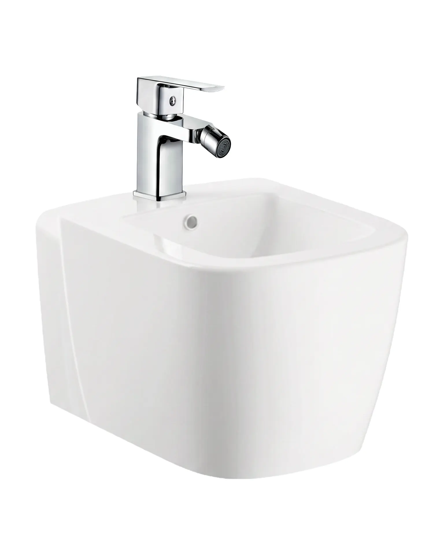 Prima Wall Hung Bidet in White