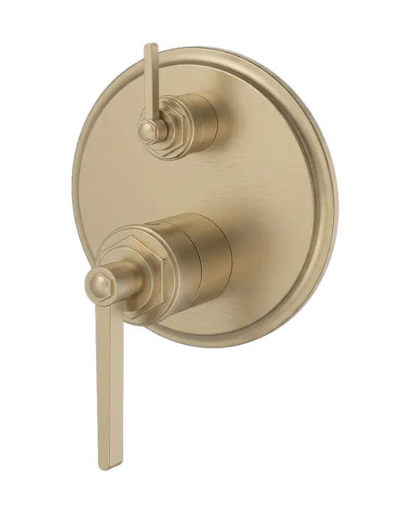 Sera Concealed Diverter Mixer in Satin Brass