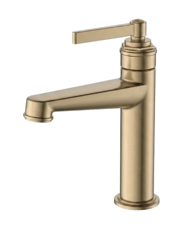 Sera Basin Mixer in Satin Brass