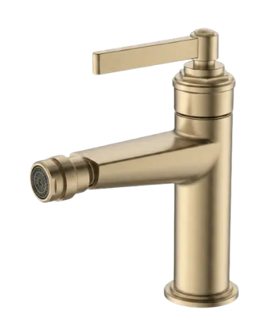 Sera Bidet Mixer in Satin Brass
