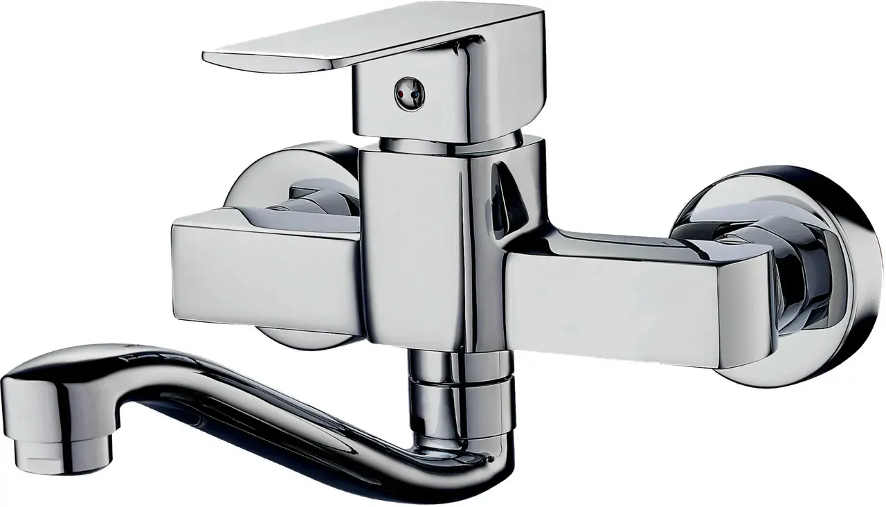 Meissen Sterlyn Sink Mixer Wall Type Chrome