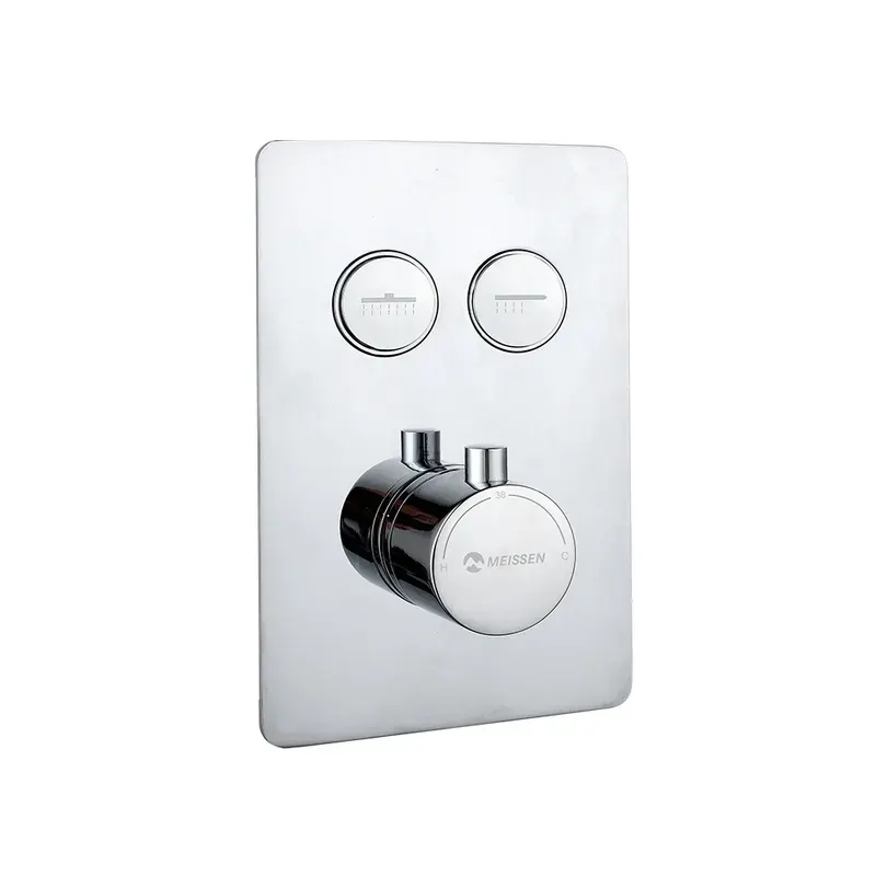 Meissen Thermostatic button control mixer Chrome