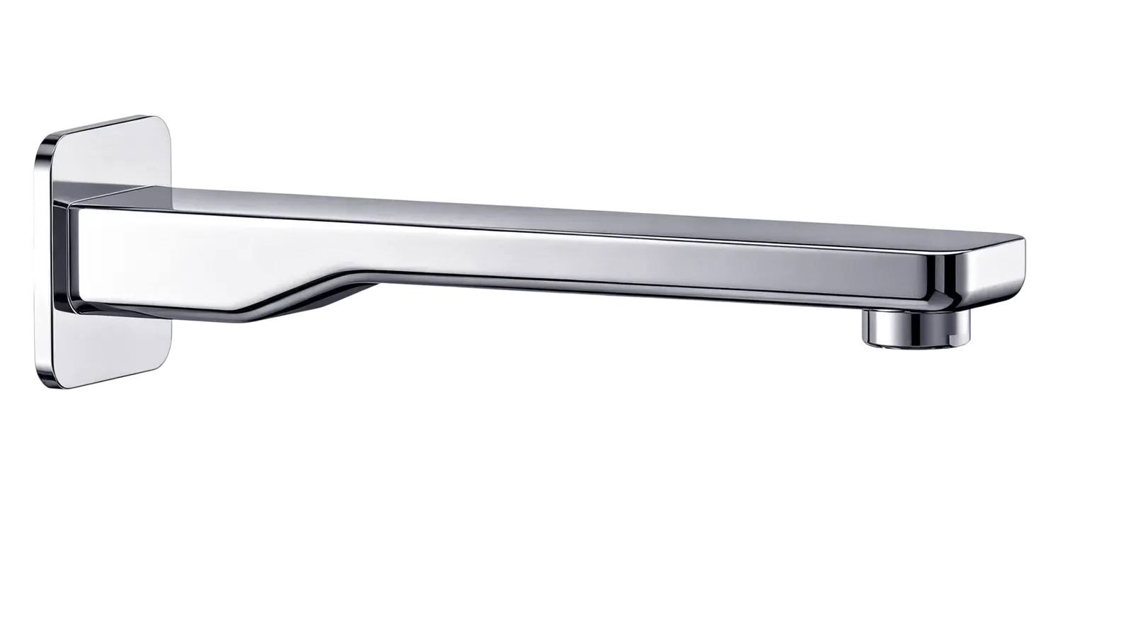 Meissen Square Bath Spout Chrome