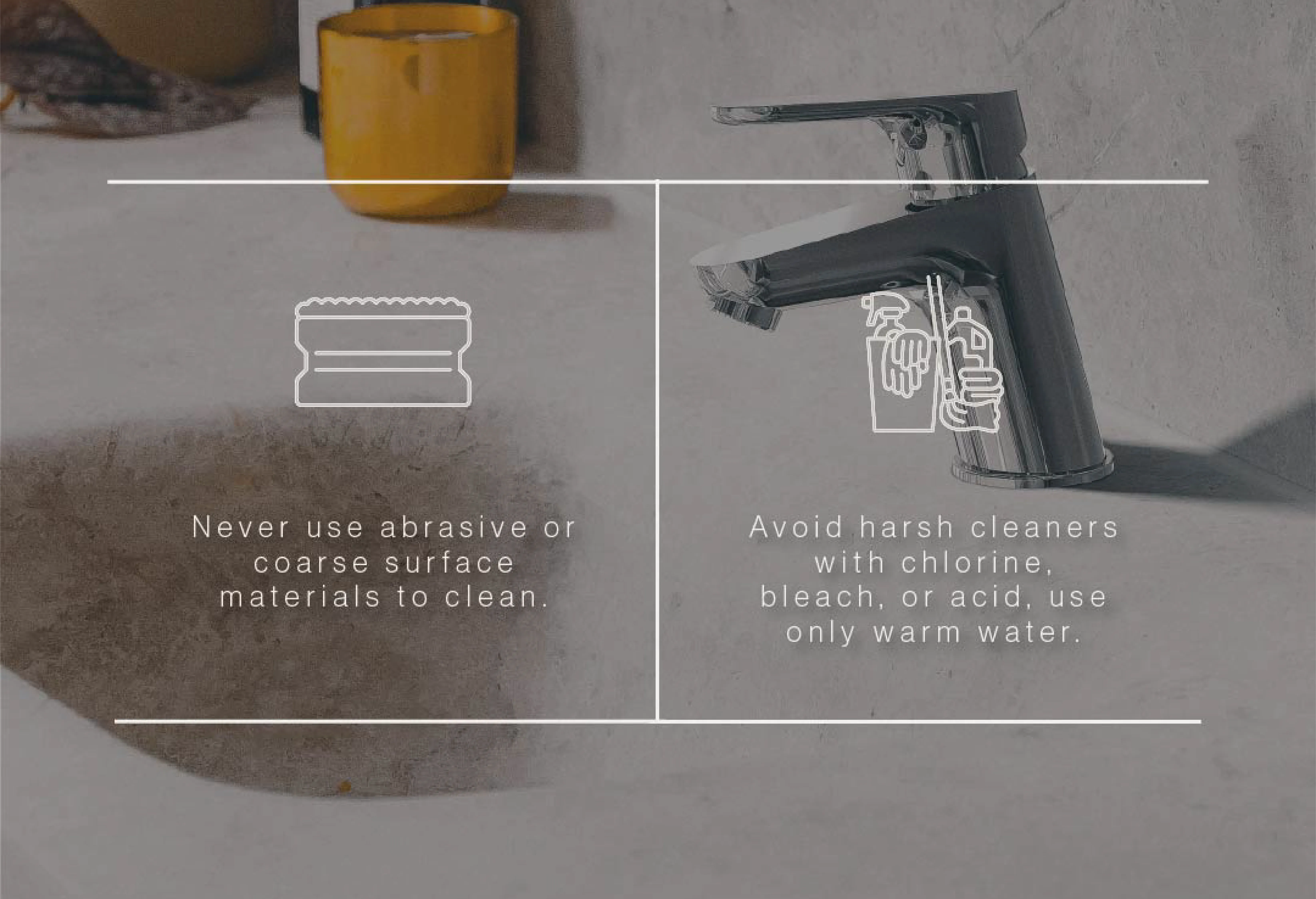 Meissen care guide: never use abrasive or coarse surface materials to clean. Avoid harsh cleaners with chlorine, bleach or acid; use only warm water.